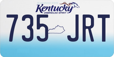 KY license plate 735JRT