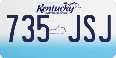 KY license plate 735JSJ