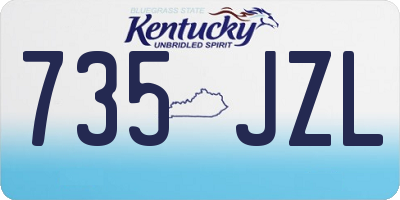 KY license plate 735JZL