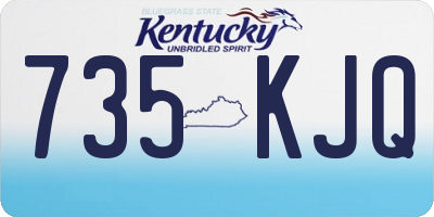 KY license plate 735KJQ