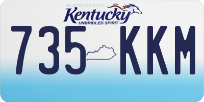 KY license plate 735KKM
