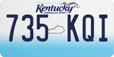 KY license plate 735KQI