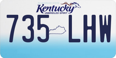 KY license plate 735LHW