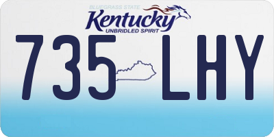 KY license plate 735LHY