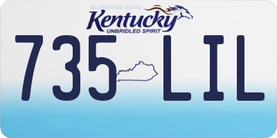 KY license plate 735LIL