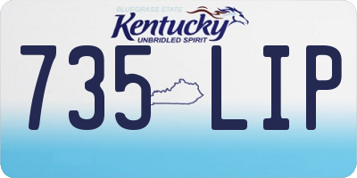KY license plate 735LIP