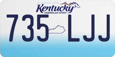 KY license plate 735LJJ