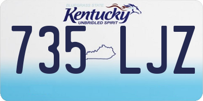KY license plate 735LJZ