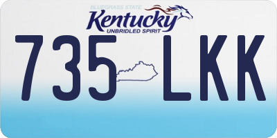 KY license plate 735LKK