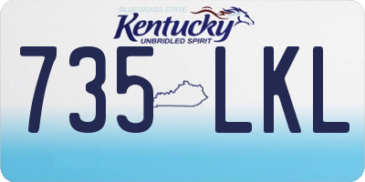 KY license plate 735LKL