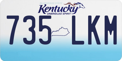 KY license plate 735LKM