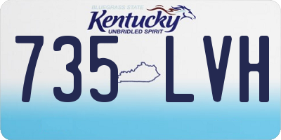 KY license plate 735LVH