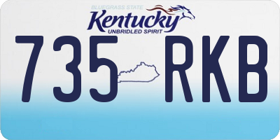 KY license plate 735RKB