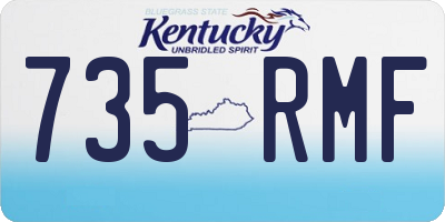 KY license plate 735RMF
