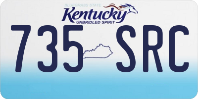 KY license plate 735SRC