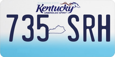 KY license plate 735SRH
