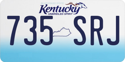KY license plate 735SRJ