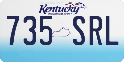 KY license plate 735SRL