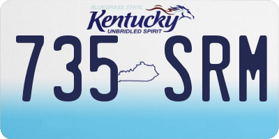 KY license plate 735SRM