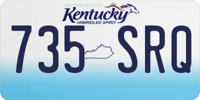 KY license plate 735SRQ