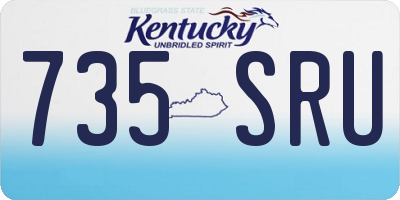 KY license plate 735SRU