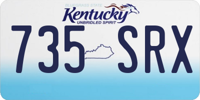 KY license plate 735SRX