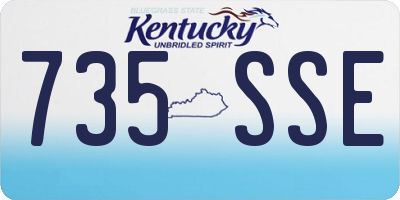 KY license plate 735SSE
