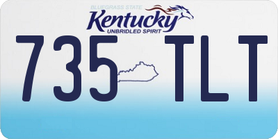 KY license plate 735TLT