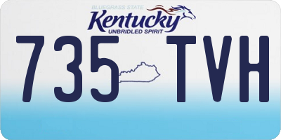 KY license plate 735TVH