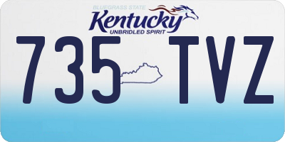 KY license plate 735TVZ
