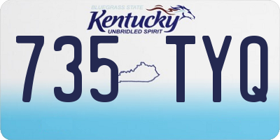 KY license plate 735TYQ