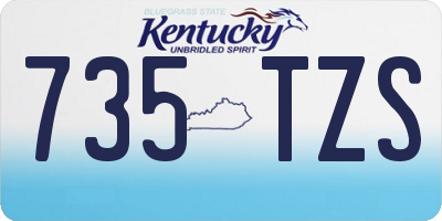 KY license plate 735TZS