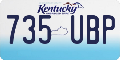 KY license plate 735UBP