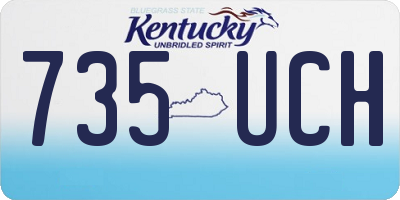 KY license plate 735UCH