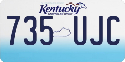 KY license plate 735UJC