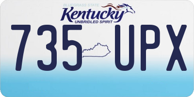 KY license plate 735UPX