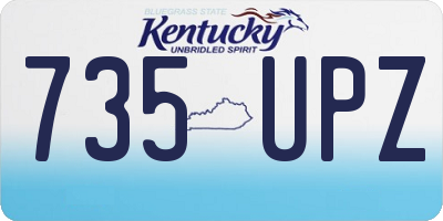 KY license plate 735UPZ