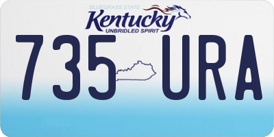 KY license plate 735URA