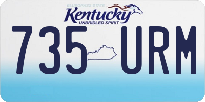KY license plate 735URM