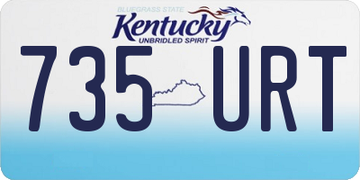 KY license plate 735URT
