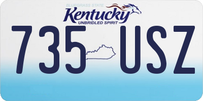KY license plate 735USZ