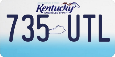 KY license plate 735UTL