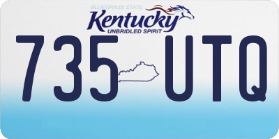 KY license plate 735UTQ