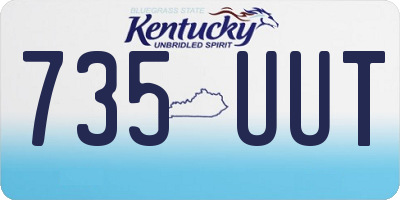KY license plate 735UUT