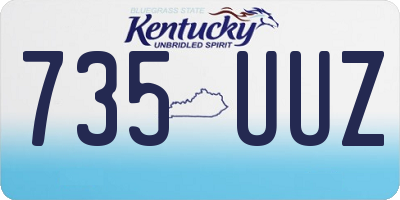 KY license plate 735UUZ