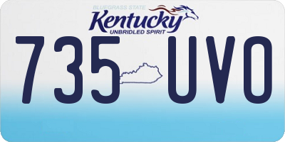 KY license plate 735UVO