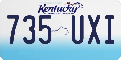 KY license plate 735UXI