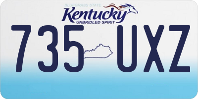 KY license plate 735UXZ