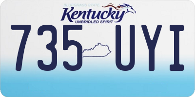 KY license plate 735UYI