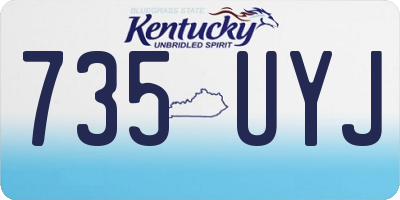 KY license plate 735UYJ